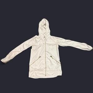 Lululemon White Lightweight Zip Jacket Size 2 | Athletic Zip-Up